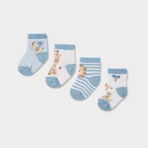 Pack 4 pares calcetines estampados bebé: imagen 1